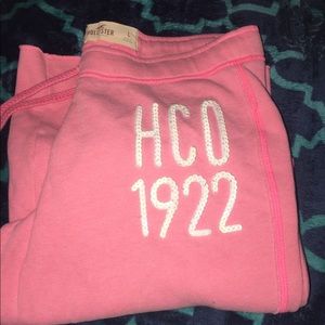 Pink Hollister sweat pants